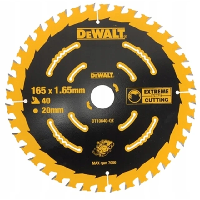 Диск пильний DeWALT 165x40z x20 з вольфрамом ELITE (DT10640-QZ)