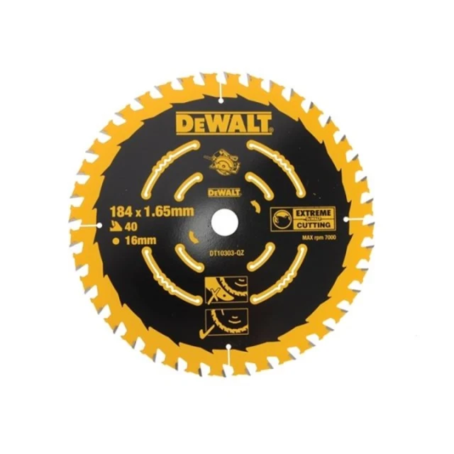 Диск пиляльний Elite DeWALT 184х30 40 зубів з напайками (DT10303-QZ)
