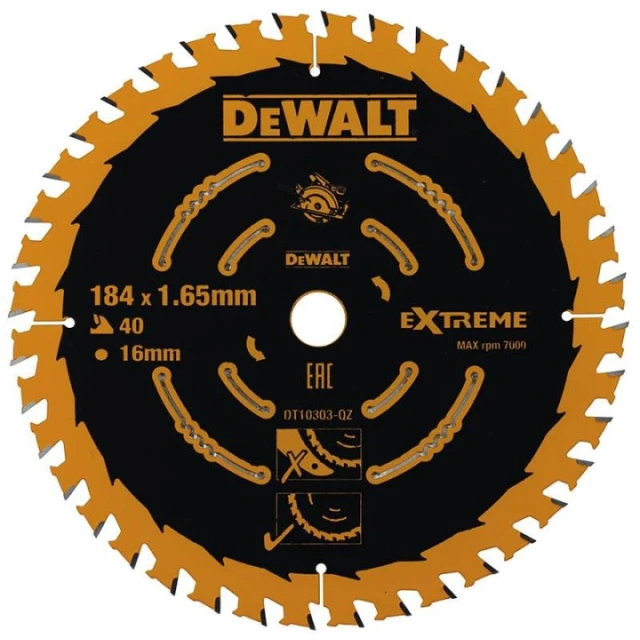 Диск пиляльний Elite DeWALT 184х30 40 зубів з напайками (DT10303-QZ)