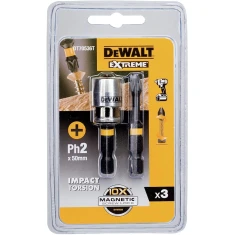 Біта ударна DeWALT PH2 x 50 мм 2 шт + магніт Torsion (DT70536T)