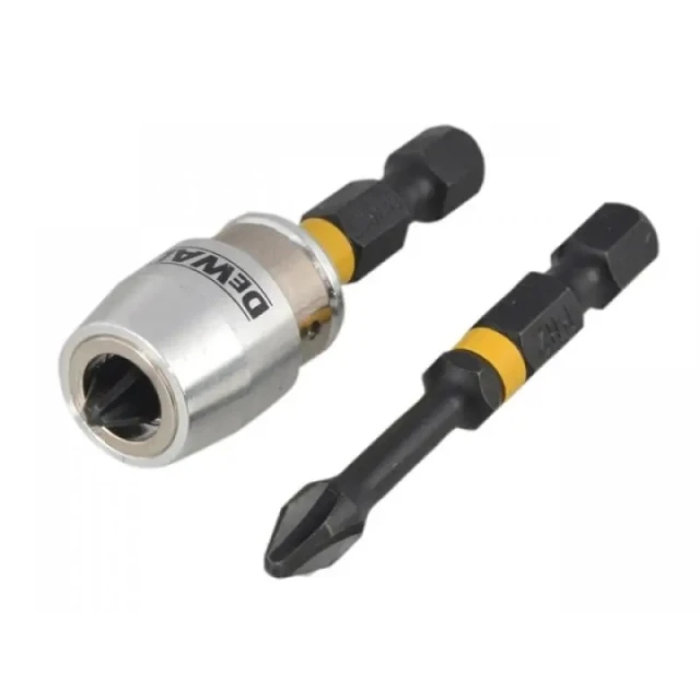 Біта ударна DeWALT PH2 x 50 мм 2 шт + магніт Torsion (DT70536T)