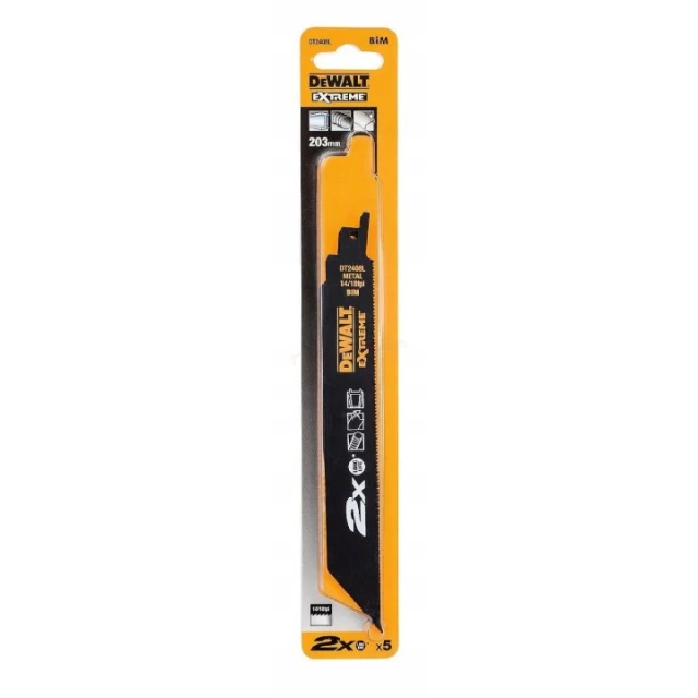Полотно для піл DeWALT 203 мм 1,4-1,8 5 шт (DT2408L)