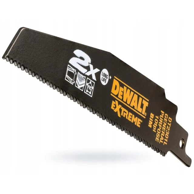 Полотно для шаблярної пили DeWALT 152 мм 10TPI комплект 5 шт (DT2301L)