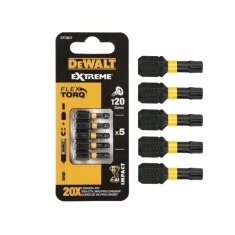 Біта ударна DeWALT T20 x 25 мм 5 шт Impact Torsion (DT7381T)