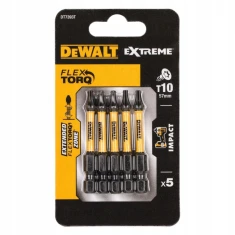 Біта ударна DeWALT T10 x 50 мм 5 шт Impact Torsion (DT7393T)