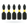 Бита ударная DeWALT Ph1 25 мм Torsion, комплект 5 шт (DT7993T)