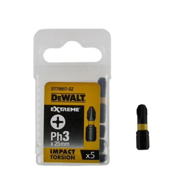 Біта ударна DeWALT PH3 x 25 мм 5 шт Torsion (DT7995T)
