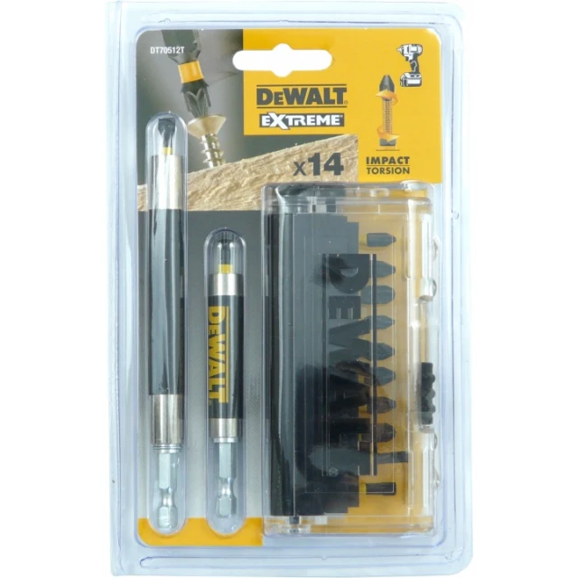 Набір біт DeWALT 14 шт UDAR TORSION (DT70512T)