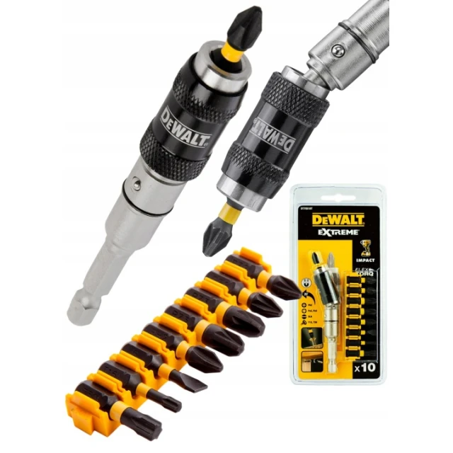 Набір бітів ударних Torsion DeWALT 10 шт (DT70518T)