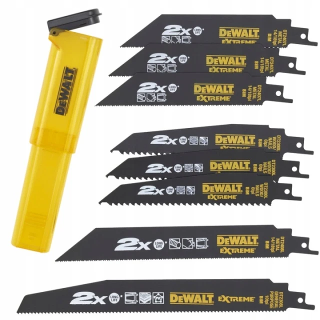 Полотно для шабельної пили комплект DeWALT 8 шт (DT2443L)