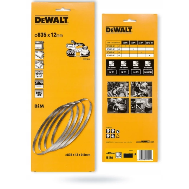 Полотно DeWALT DCS371 біметалічне 14 TPI (DT8460)