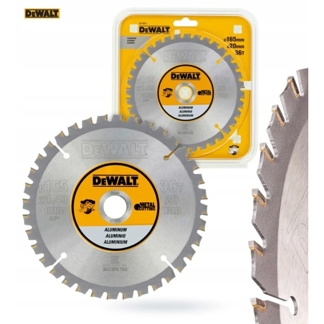 Диск для алюминия DeWALT 165x36T Ø20 мм (DT1911)
