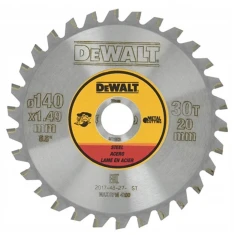 Диск по металу DeWALT 140x30T Ø 20 мм сталь (DT1923)