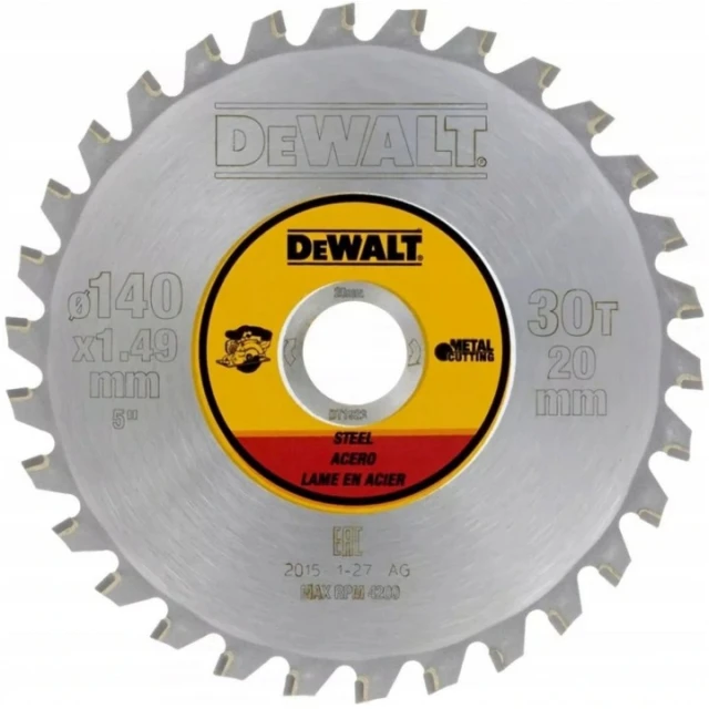 Диск по металу DeWALT 140x30T Ø 20 мм сталь (DT1923)
