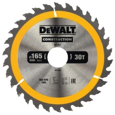 Диск пильний DeWALT 165x30z x30 з вольфрамом (DT1937)
