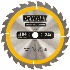 Диск пиляльний DeWALT 184x24z x16 з вольфрамовим напиленням (DT1939)