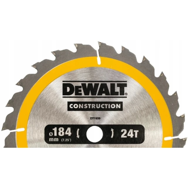 Диск пиляльний DeWALT 184x24z x16 з вольфрамовим напиленням (DT1939)