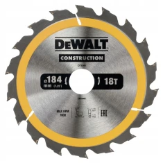 Диск пиляльний DeWALT 184x18z x30 з вольфрамовим напиленням (DT1941)
