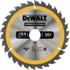 Диск пиляльний DeWALT 184х30 30 зубів з напайками (DT1942)