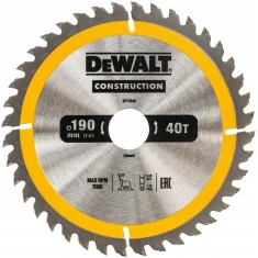 Диск пильний DeWALT 190x40z x30 з вольфрамом (DT1945)
