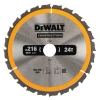 Диск пильний DeWALT 216x24z x30 з видіями (DT1952)