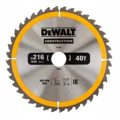 Диск пиляльний DeWALT 216x40z x30 з ТПК (DT1953)