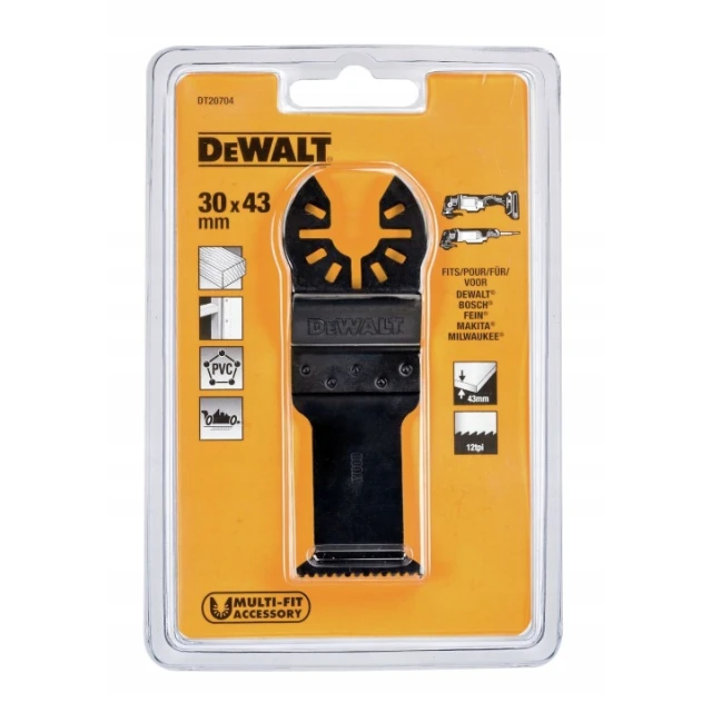 Полотно для пиління дерева швидкого DeWALT 43х30 мм (DT20704)