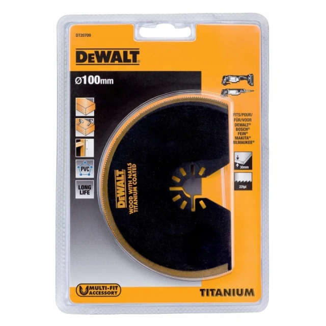 Полотно для різання дерева напівколисте DeWALT 100 мм (DT20709)