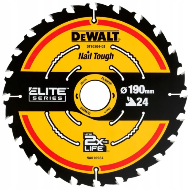 Диск пильний DeWALT 190x24z x30 з твердосплавними зубцями ELITE 3 шт (DT10399-QZ)