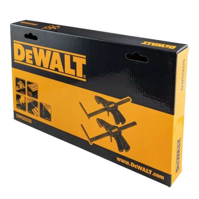 Струбцина быстрозажимная для шин комплект DeWALT 2 шт (DWS5026)