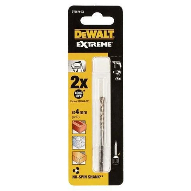 Свердло для бетону DeWALT 4x75 мм EXTREME (DT6671)