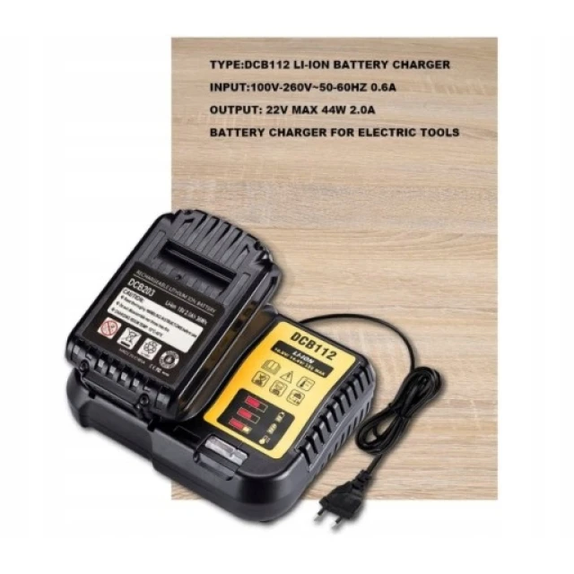 Зарядний пристрій DeWALT 10,8V-18V 2A (DCB112)