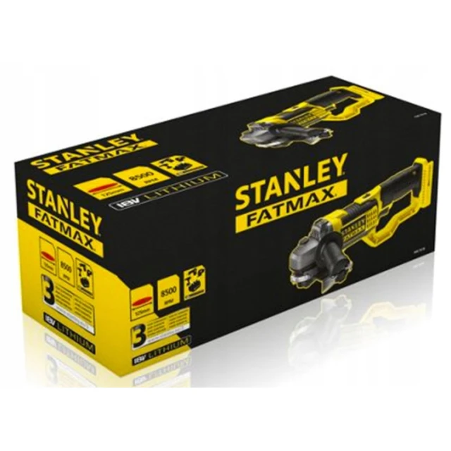 Шліфмашина кутова FATMAX Stanley 125 мм 18V у куфрі (FMC761B)
