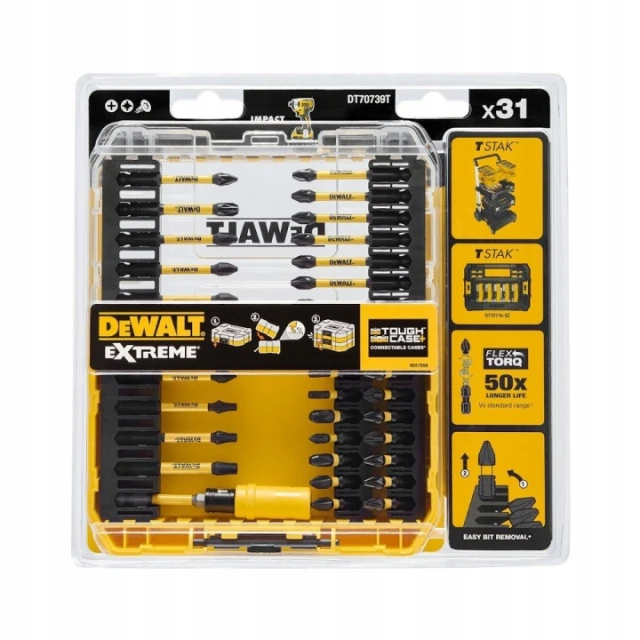 Набор бит DeWALT 31 шт ударных FlexTorq (DT70739T)