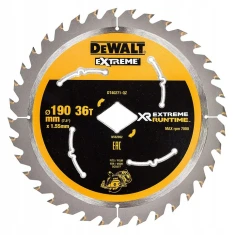 Диск пильний Extreme DeWALT 190x36z ROMB з вольфрамом (DT40271)