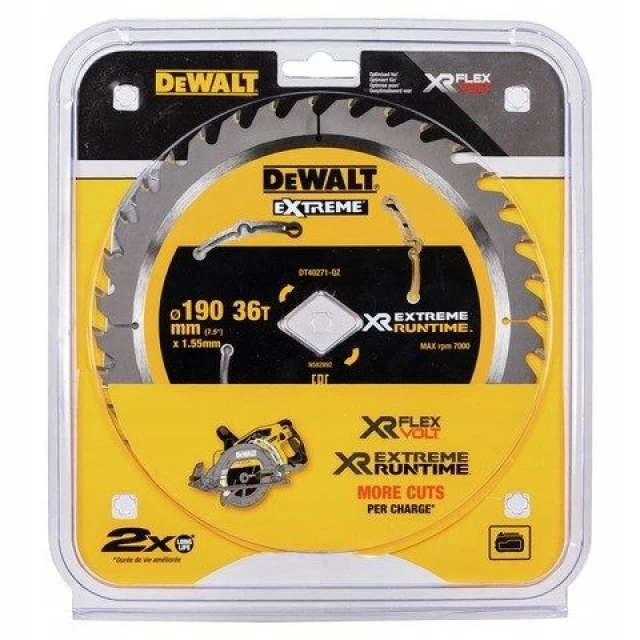 Диск пильний Extreme DeWALT 190x36z ROMB з вольфрамом (DT40271)