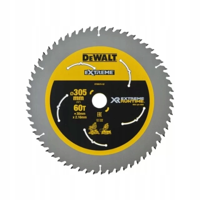 Диск пильный FlexVolt DeWALT 305x60z x30 с видией (DT99575)