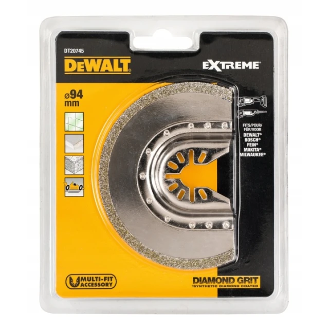 Полотно скребок напівкруглий для швів діамант DeWALT 94 мм (DT20745-QZ)