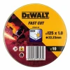 Диск для металла DeWALT 125x1,0 нержавеющий 10 шт (DT3507)