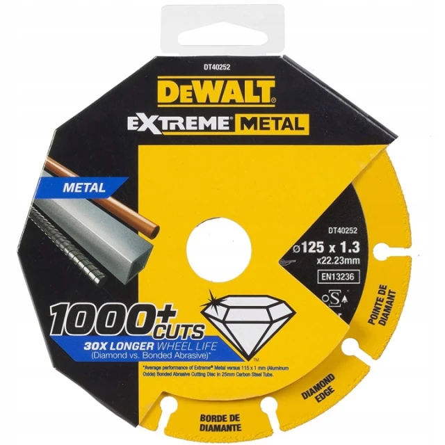 Диск для металу DeWALT 125x1,3 діамантовий Extreme (DT40252)