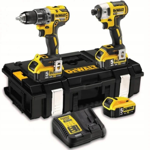 Шуруповерт DeWALT DCD796 + Гайковерт DCF887 3x5Ah DS150 (DCK266P3)