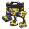 Набір: Шуруповерт DeWALT DCD791 + Гайковерт DCF887 18V 2x5Ah TSTAK (5035048643563)
