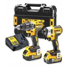Набор: Шуруповёрт DeWALT DCD791 + Гайковёрт DCF887 18V 2x5Ah TSTAK (5035048643563)