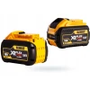 Зарядний пристрій подвійний DeWALT 18-54V FLEXVOLT + 2 акумулятори 9 Ah (DCB132X2)