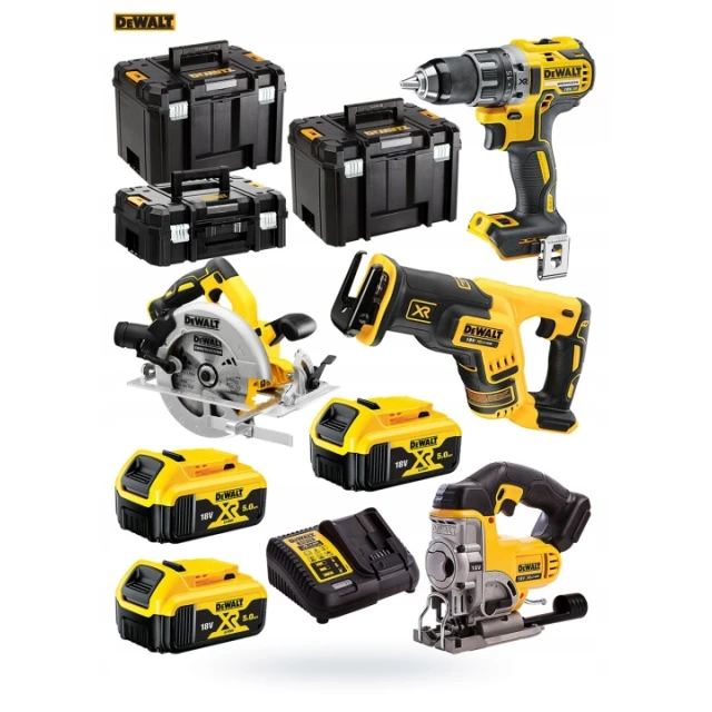 Набір DeWALT DCD791 DCS570 DCS331 DCS367 3×5Ah (DCK421P3T)