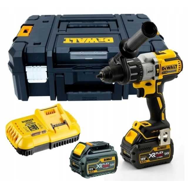 Шуруповерт DeWALT DCD996 95 Нм + 2 акумулятори DCB546 + зарядний пристрій DCB1104 (DCD996T2)