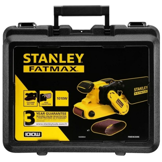 Шліфмашина стрічкова Stanley 1010W 75x533mm FATMAX (FMEW204K)