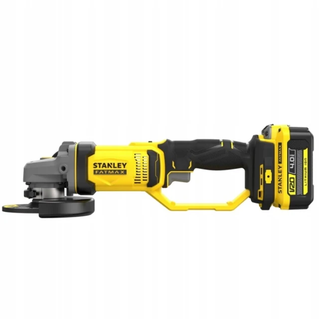 Кутова шліфмашина FatMax Stanley V20 125 мм 18V 2x4Ah у валізі (SFMCG400M2K)