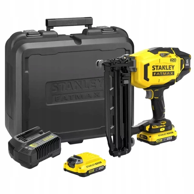Цвяховий пістолет DeWALT FATMAX Stanley V20 18V 16GA 2x2Ач (SFMCN616D2K-QW)