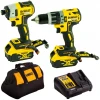 Шуруповерт DeWALT DCD796 + Гайковерт DCF887 2x5Ah у сумці (5035048748350)